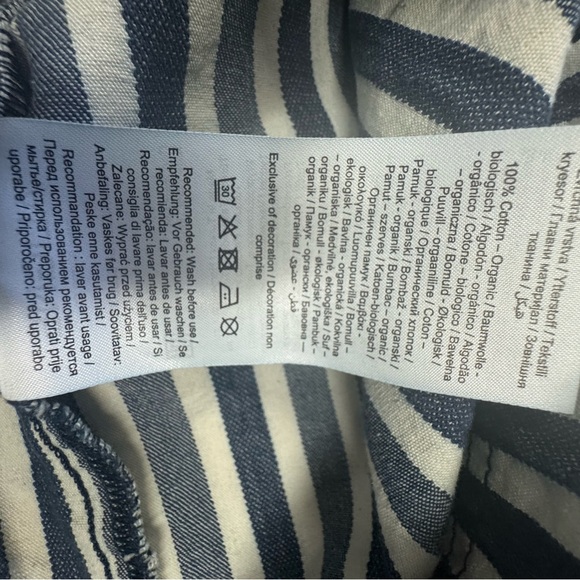 ALIGNE for Anthropolgie Gabriella Short-Sleeve Denim Midi Dress - Picture 12 of 14